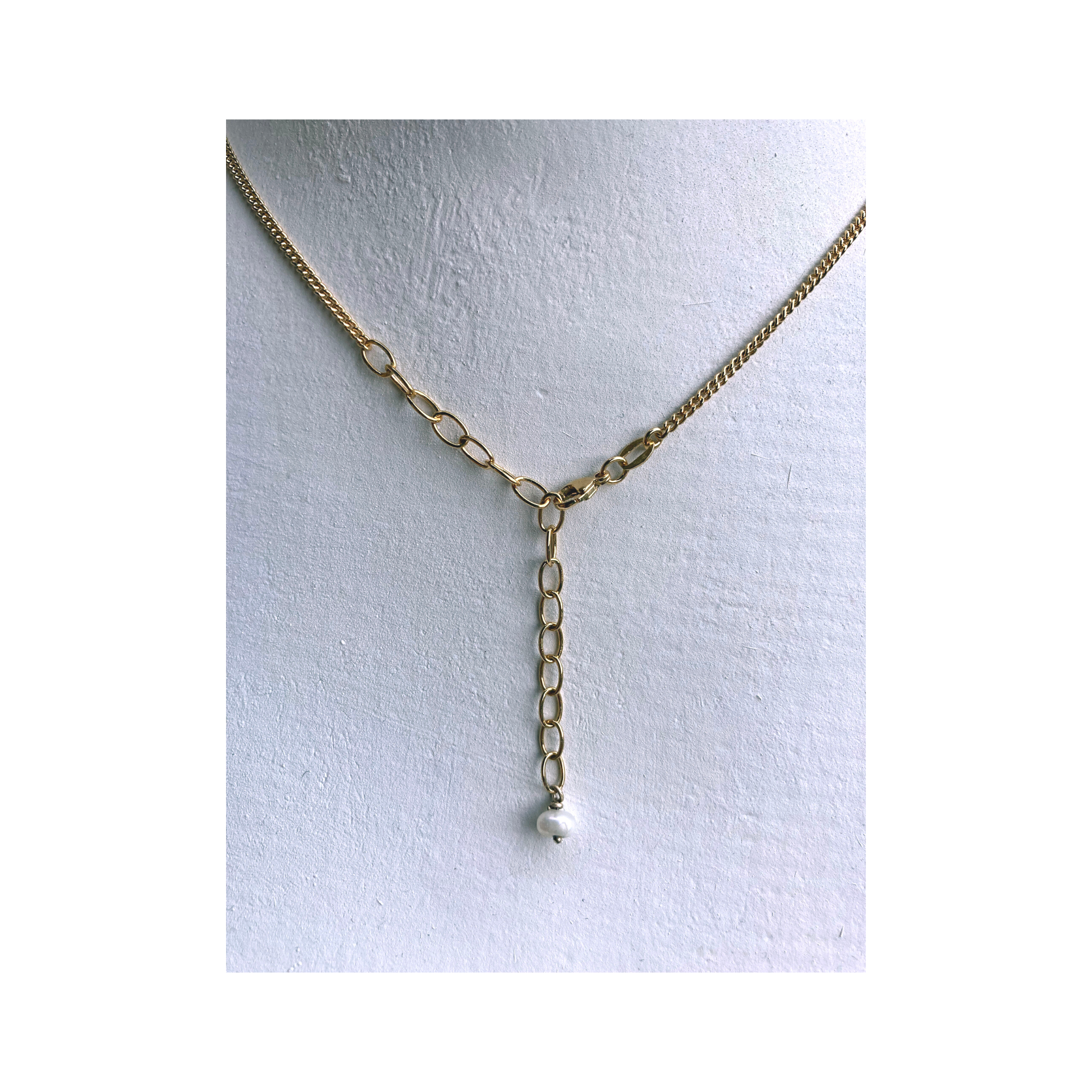 Pineapple & Pearls Vermeil Necklace - Image 3