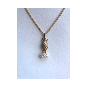 Pineapple & Pearls Vermeil Necklace