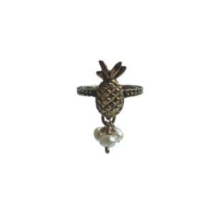 Pineapple & Pearl Vermeil Ring