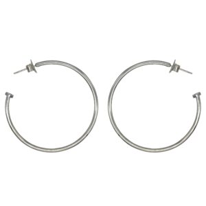 'Always' Large Silver Hoops
