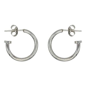 'Always' Medium Silver Hoops